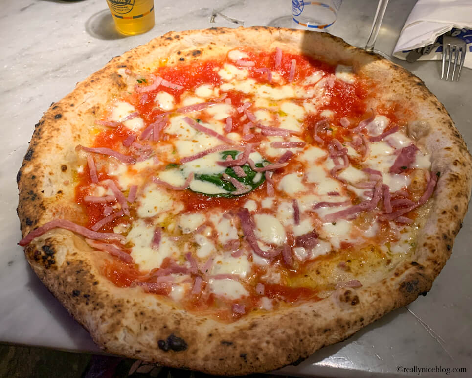 Sorbillo pizza in the heart of Naples, Italy