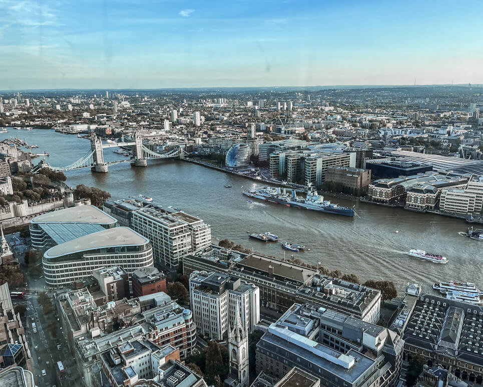 Tower Bridge View from the Sky Garden Terrace