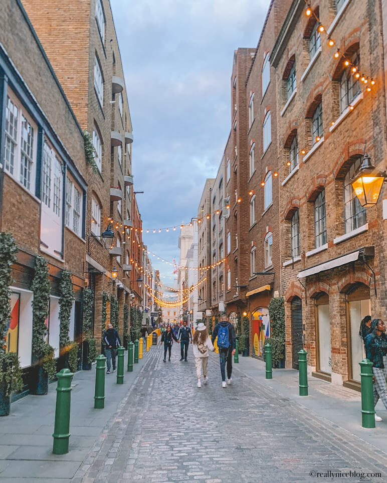 Shopping on Floral Street, Covent Garden, London